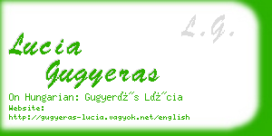 lucia gugyeras business card